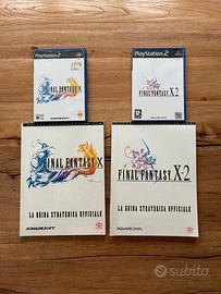 Final Fantasy X + X-2 PS2 con guide ufficiali