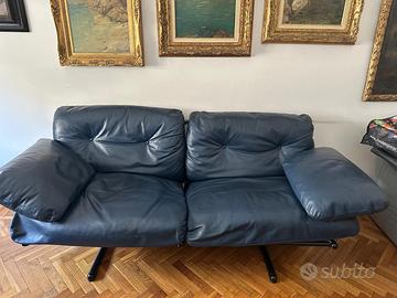 N.2 divani frau in pelle blu