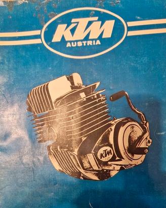 motore ktm 125 cross d'epoca 