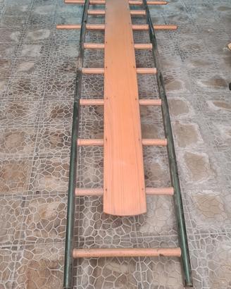 Spalliera ginnica Scala Ortopedica Curva in Faggio