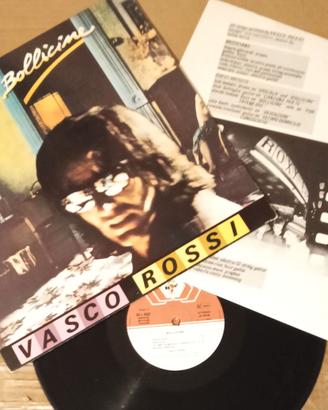Vasco Rossi Bollicine Vinile Lp Svizzera 1983