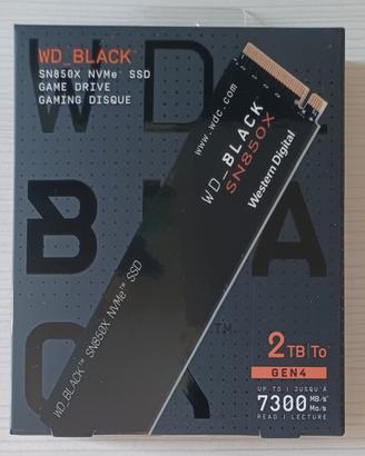 SSD NVMe WD Black SN850X 2TB
