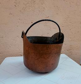 pentola in rame vintage