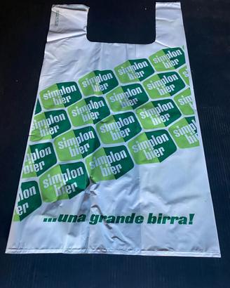 sacchetto pubblicitario Simplon Bier anni 70