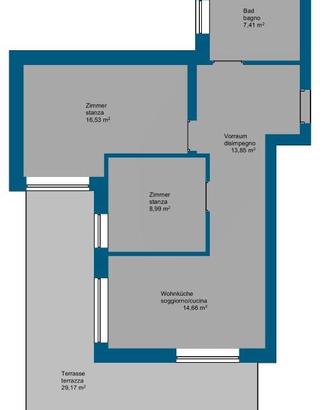 Moderno appartamento con ampia terrazza