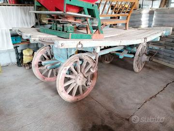 Carro Agricolo Antico in Legno del 1951
