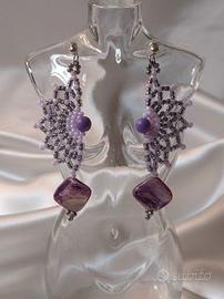 Orecchini vintage madreperla anni 90 pezzo.unico