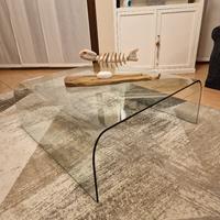 tavolino da caffè ponte fiam anni ’80 vintage 90x 