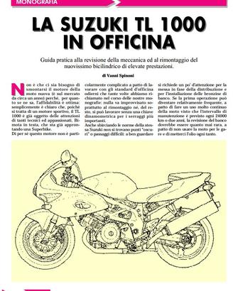 Manuali officina per Suzuki TL e SV1000 ITALIANO
