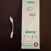 Cuffie  universali + adattatore per Apple