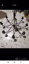 Lampadario in ferro battuto n.1