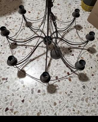 Lampadario in ferro battuto n.1