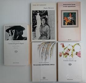 5 libri  edizione Einaudi in blocco