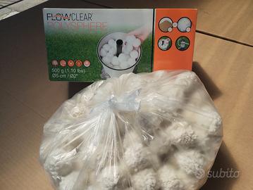 Palline per filtro piscina. nuove ed usate. 