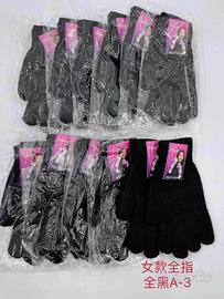 set 5 pezzi ,guanti in lana ,magici uomo donna 