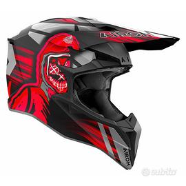 TRIMBOLIMOTO CASCO CROSS WRAAP CYBER RED AIRWRC55-