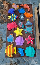 Formine in gesso stile mare da appendere 