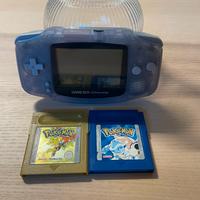 Game Boy Advance + Pokémon Oro & Blu ORIGINALI