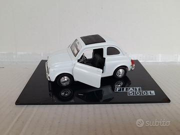 MODELLO AUTO FIAT 500 PRIMA SERIE POLISTIL WHITE