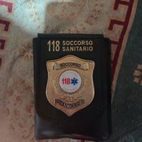 Portafoglio con placca 118