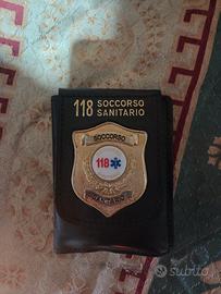 Portafoglio con placca 118