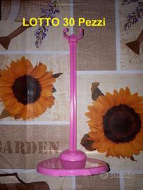 30 supporti stand rosa per Barbie