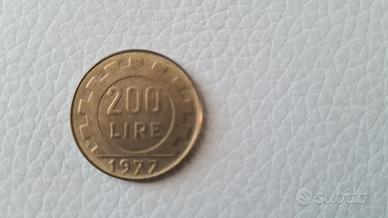 RARISSIMA MONETA 200 LIRE 1977