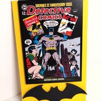 Targa legno Batman (7,5x12cm) | Batman wooden pla