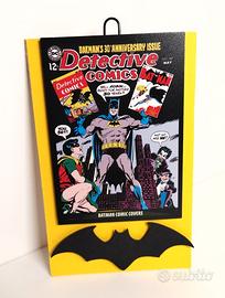 Targa legno Batman (7,5x12cm) | Batman wooden pla