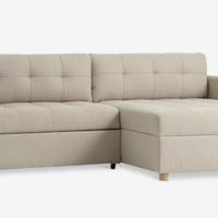 Divano con chaise longue TEGLHUSE beige - JYSK