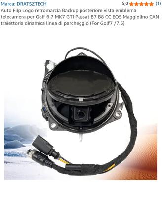 retrocamera auto flip come originale per golf 
