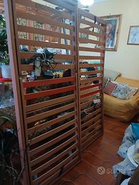 rete a doghe in legno