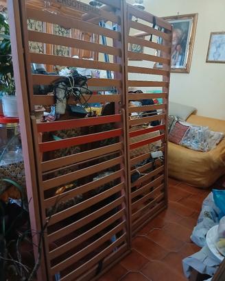 rete a doghe in legno