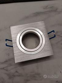 Portafaretto da incasso in alluminio GU10