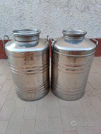 Bidone olio acciaio inox 50 litri