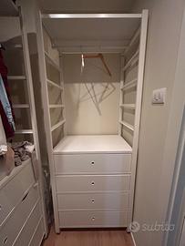 2 x ELVARLI Combinazione di guardaroba, bianco, 84