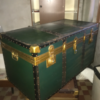 Baule Vintage colore verde