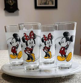 Lotto 4 Bicchieri Disney  Vintage