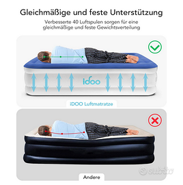 Letto ad aria Pompa integrata 152x203 NUOVO