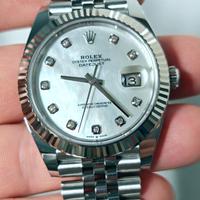 Rolex DJ 41 MOP brilli 126334 jubilee 2022 full