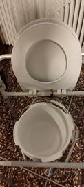Comoda WC per Anziani, Sedia Portatile Regolabile