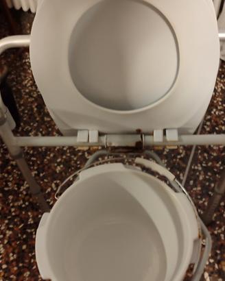 Comoda WC per Anziani, Sedia Portatile Regolabile