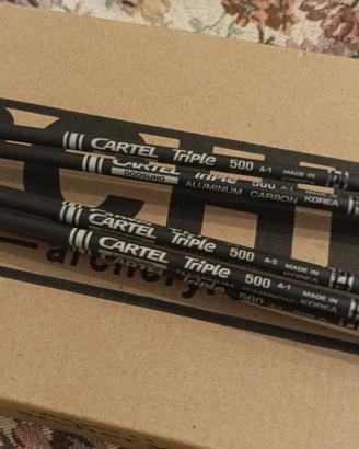 frecce professionali arco cartel triple spine 500