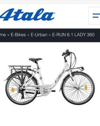 Bici Atala e-bike ebike Pedalata assistita nuova