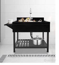 lavello in acciaio inox nuovo. mai utilizzato. 