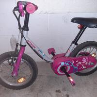 bici decathlon bambina con rotelle staccabili