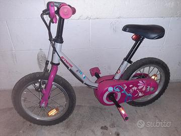 bici decathlon bambina con rotelle staccabili