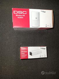 sensori  allarme wireless DSC ws8904 e ws8945