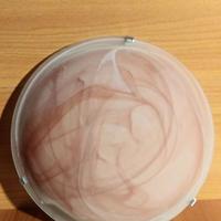 Plafoniera rotonda realizzata in vetro