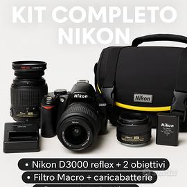 Nikon D3000 Kit Completo